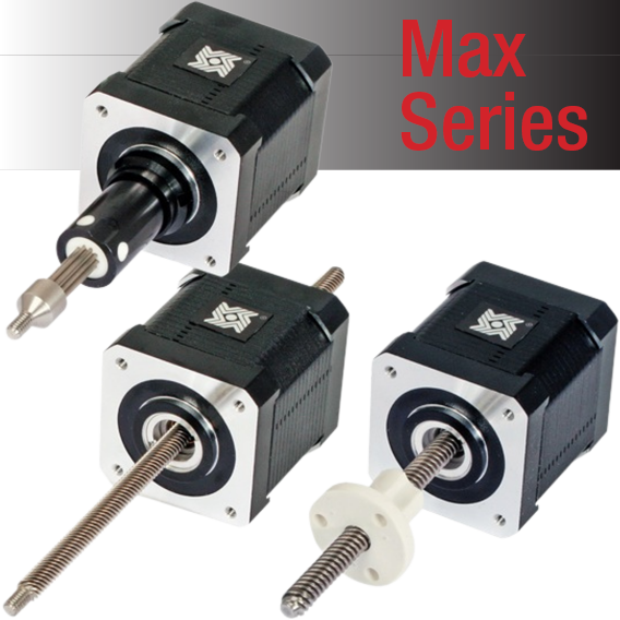 Size 17 Max Double Stack Stepper Motor Linear Actuator